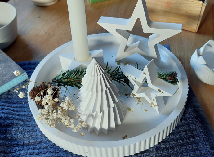 Afterwork-Weihnachtsworkshop mit Gips für Erwachsene in Lüneburg und Hamburg Afterwork-Weihnachtsworkshop mit Gips für Erwachsene